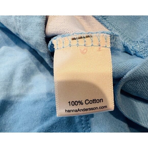 Hanna Andersson Appy Tee Size 3T Unisex Blue Penguin Rainbow Long Sleeves - Picture 4 of 5